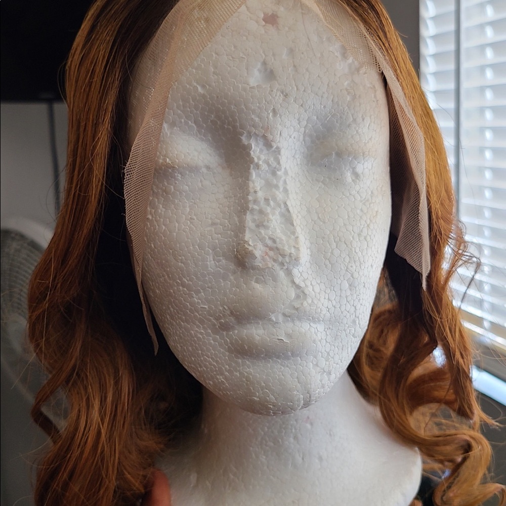 2 tones ombre loose wave human hair wig